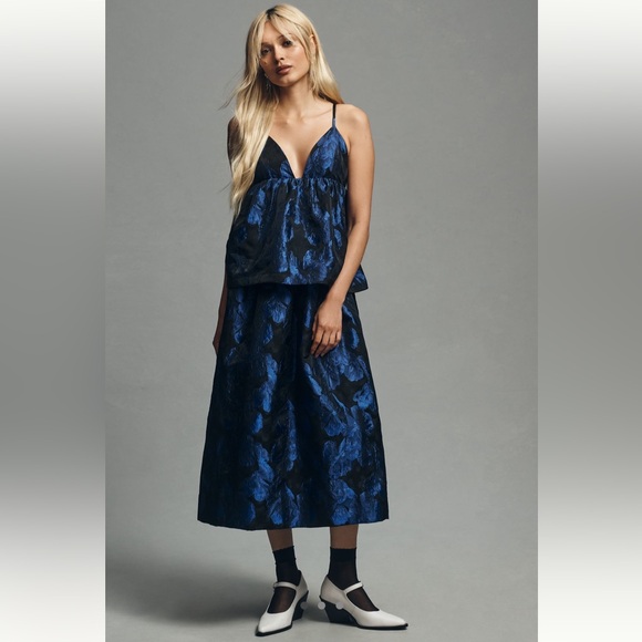 Anthropologie Sleeveless Open Back Midi Dress - Picture 1 of 2